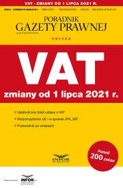 Okładka książki VAT zmiany od 1 lipca 2021 Podatki-Przewodnik