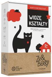 Widzę kształty. Karty kontrastowe 0 mies.+. Autor: Opracowanie zbiorowe. Dadada.pl Okładka książki Widzę kształty. Karty kontrastowe 0 mies.+