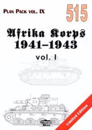 Okładka książki Afrika Korps 1941-1943 vol.I. Plan Pack vol.IX 515