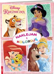 Okładka książki Disney Księżniczka. Naklejam i Koloruję