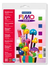 Fimo Soft dla początkujących 9x25g + akcesoria. Wydawca: STAEDTLER. Dadada.pl Opakowanie Fimo Soft dla początkujących 9x25g + akcesoria