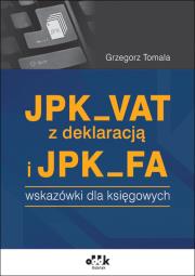Okładka książki JPK_VAT z deklaracją i JPK_FA