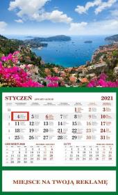 Opakowanie Kalendarz 2021 Ścienny Jednodzielny Lzaurowe Wyb. 2