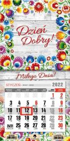 Opakowanie Kalendarz 2022 jednodzielny mini z mag. Folk