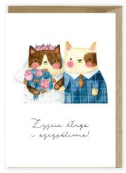 Opakowanie Kartka ślubna, eko koperta Koty K109