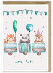 Opakowanie Kartka urodzinowa Roczek Zwierzaki K116