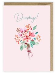 Opakowanie Kartka z podziękowaniem Kwiaty K112