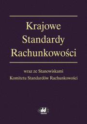 Okładka książki Krajowe Standardy Rachunkowości wraz ze Stanowiskami Komitetu Standardów Rachunkowości