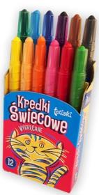 Opakowanie Kredki tetiski świecowe wykręcane 12 kol. KT010-AB