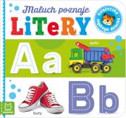Książeczka mądrego dziecka. Maluch poznaje litery. Autor: Sylwia Kajdana. Dadada.pl Okładka książki Książeczka mądrego dziecka. Maluch poznaje litery