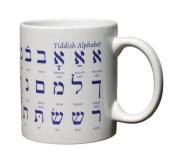 Opakowanie Kubek alfabet Jidysz biały