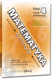 Okładka książki Matematyka SP 4 korepetycje w.2018 GREG
