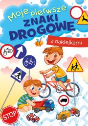 Moje pierwsze znaki drogowe. Autor: Zofia Zabrzeska. Dadada.pl Okładka książki Moje pierwsze znaki drogowe