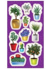 Opakowanie Naklejki Kwiatki doniczkowe