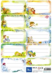 Opakowanie Naklejki na zeszyty i książki KN001-08 25ark Tetis