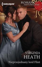 Nieprzejednany lord Flint. Autor: Heath Virginia. Dadada.pl Okładka książki Nieprzejednany lord Flint