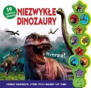 Niezwykłe dinozaury. 10 głośnych dźwięków. Autor:   Praca zbiorowa. Dadada.pl Okładka książki Niezwykłe dinozaury. 10 głośnych dźwięków