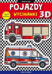 Pojazdy wycinanki 3 D. Autor: Tonder Krzysztof. Dadada.pl Okładka książki Pojazdy wycinanki 3 D