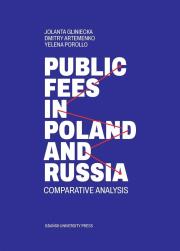 Public fees in Poland and Russia. Autor: Jolanta Gliniecka, Dimitry Artemenko, Yelena Poro. Dadada.pl Okładka książki Public fees in Poland and Russia