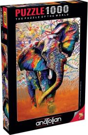 Opakowanie Puzzle 1000 Afrykańskie kolory