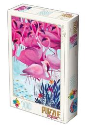 Opakowanie Puzzle 1000 Andrea Kurti, Flamingi