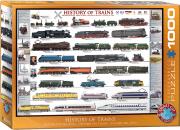 Opakowanie Puzzle 1000 History of Trains 6000-0251