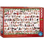 Opakowanie Puzzle 1000 Holiday Dogs 6000-0939