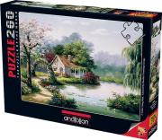 Opakowanie Puzzle 260 Chatka nad stawem