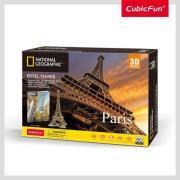 Puzzle 3D National Geographic Paryż. Wydawca: Cubic Fun. Dadada.pl Opakowanie Puzzle 3D National Geographic Paryż