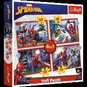 Opakowanie Puzzle 4w1 Bohaterski SpiderMan 34384