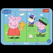 Opakowanie Puzzle Ramkowe Baby Wesoła Świnka Peppa 80021