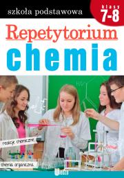 Repetytorium. Chemia kl. 7-8. Autor: Opracowanie zbiorowe. Dadada.pl Okładka książki Repetytorium. Chemia kl. 7-8