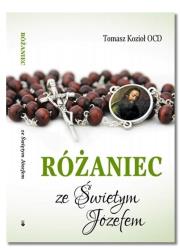 Różaniec ze Świętym Józefem. Autor: Tomasz Kozioł OCD. Dadada.pl Okładka książki Różaniec ze Świętym Józefem