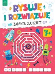 Rysuję i rozwiązuję. Zadania dla dzieci 7+. Autor: Opracowanie zbiorowe. Dadada.pl Okładka książki Rysuję i rozwiązuję. Zadania dla dzieci 7+