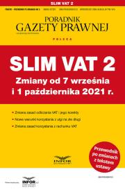 Okładka książki Slim VAT 2 zmiany od 7 września i 1 paź. 2021