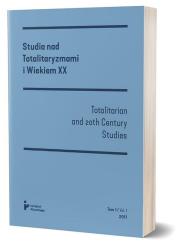 Okładka książki Studia nad totalitaryzmami i wiekiem XX nr 1/2017
