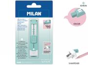 Opakowanie Temperówko - gumka Milan STICK + EDITION zielona na blistrze