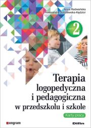Terapia logopedyczna i pedagogiczna w przedszkolu i szkole Część 2 Karty pracy. Autor: Radwańska Anna, Sobolewska-Kędzior Aleksandra. Dadada.pl Okładka książki Terapia logopedyczna i pedagogiczna w przedszkolu i szkole Część 2 Karty pracy