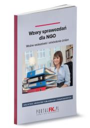 Opakowanie Wzory sprawozdań dla NGO