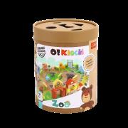 Opakowanie Zabawka drewniana O!Klocki ZOO 61505