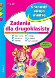 Zadania dla drugoklasisty. Autor: Szcześniak Beata, Mariusz Lubka. Dadada.pl Okładka książki Zadania dla drugoklasisty