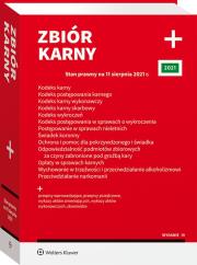 Okładka książki Zbiór karny PLUS Stan prawny na 11 sierpnia 2021 r.