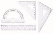 Okładka książki Zestaw geometryczny, linijka 15 cm