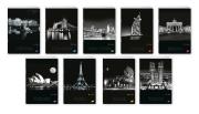 Opakowanie Zeszyt A5 60K kratka CITIES BY NIGHT pakiet 10 sztuk
