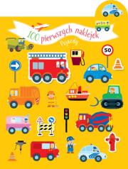 100 pierwszych naklejek. Pojazdy. Autor:   Praca zbiorowa. Dadada.pl Okładka książki 100 pierwszych naklejek. Pojazdy
