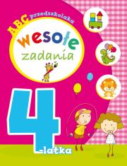 ABC przedszkolaka. Wesołe zadania 4-latka. Autor: Lekan Elżbieta, Joanna Myjak (ilustr.). Dadada.pl Okładka książki ABC przedszkolaka. Wesołe zadania 4-latka