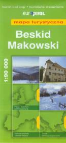 Okładka książki Beskid Makowski mapa turystyczna 1:90 000