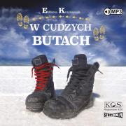 CD MP3 W cudzych butach. Autor: Elżbieta Krzyżaniak-Smolińska. Dadada.pl Okładka książki CD MP3 W cudzych butach