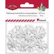 Opakowanie Dekoracje samoprzylepne płatki białe śniegu 15szt