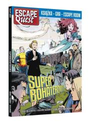 Escape Quest. Superbohaterowie. Autor: Florian Sirieix, Frdric Vaugnat. Dadada.pl Okładka książki Escape Quest. Superbohaterowie